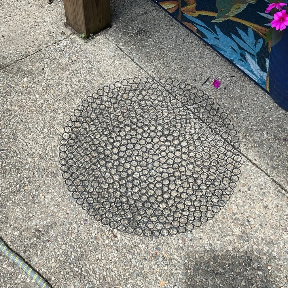 2 Pier 1 Black Metal Circle Decor